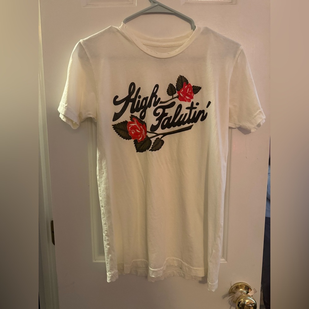 Midnight Rider Women’s High Falutin’ Tee Cream size XS